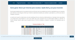 Desktop Screenshot of dineroporinternetparanovatos.com