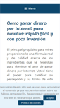 Mobile Screenshot of dineroporinternetparanovatos.com