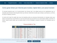Tablet Screenshot of dineroporinternetparanovatos.com